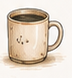 Illustrated coffee mug